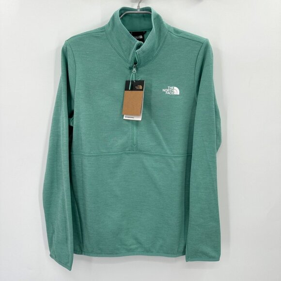 The North Face Canyonlands 1/2 Zip Fleece Lined Pullover Sweatshirt sz L Wasabi - Picture 1 of 12